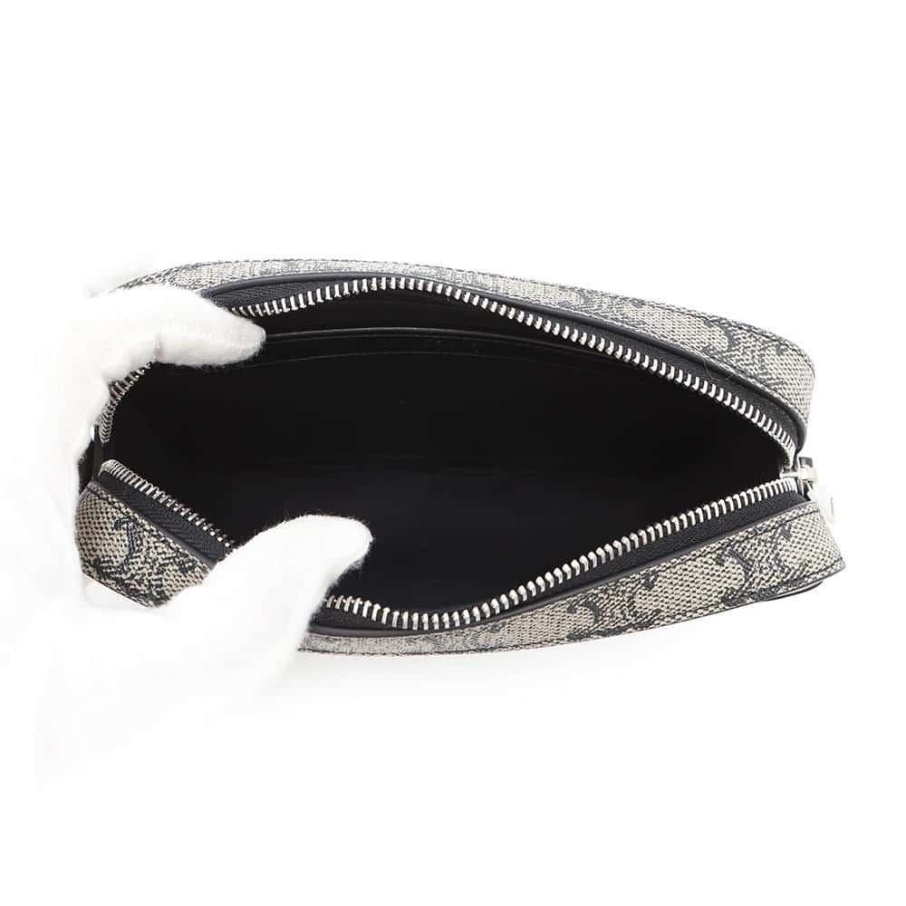 Celine Triomphe Messenger Shoulder Bag Leather Black - Picture 5 of 12